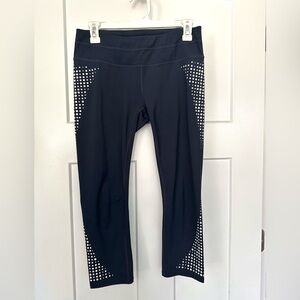 Athleta Navy Capri Leggings Size M